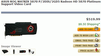 asus ROG MATRIX 5870